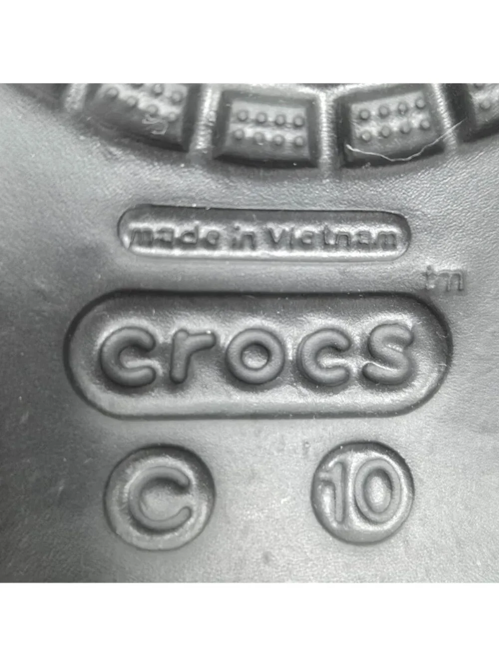 Crocs Genna II Gem Flat Kid's Black Slip On Sandals US Size C10